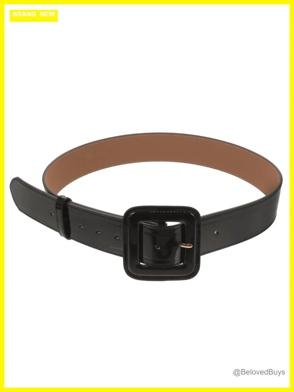 GALPADA Women's Vintage Square Buckle Wide Faux Leather Belt - Adjustable Waist